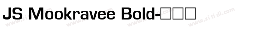 JS Mookravee Bold字体转换 JS Mookravee Bold字体转换